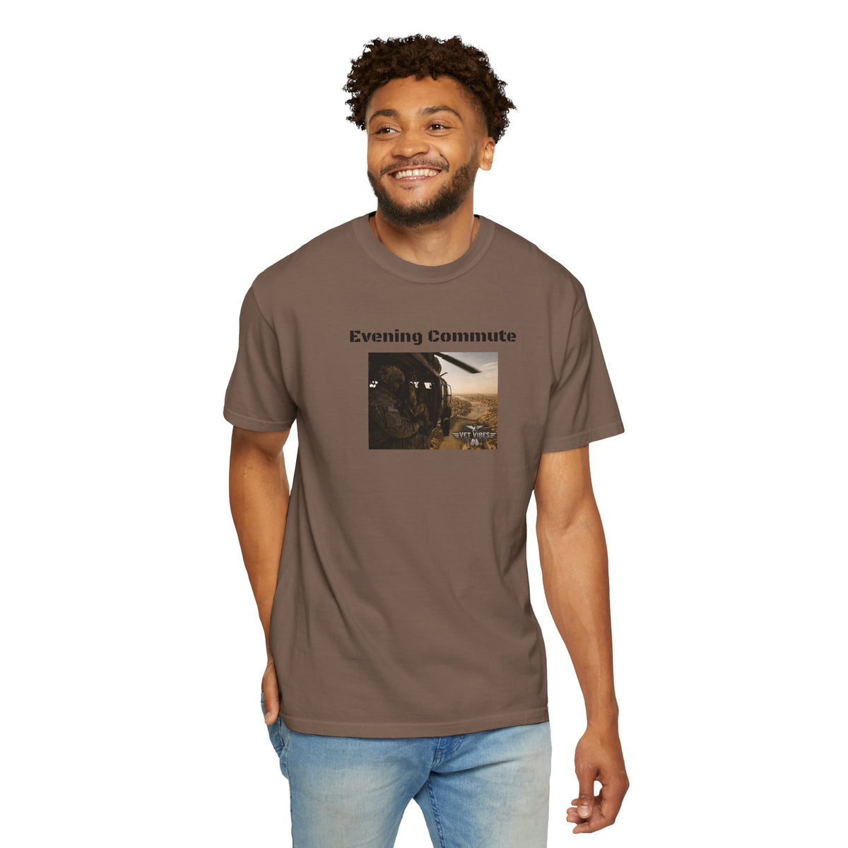 Evening Commute T-shirt | Army Helicopter ride