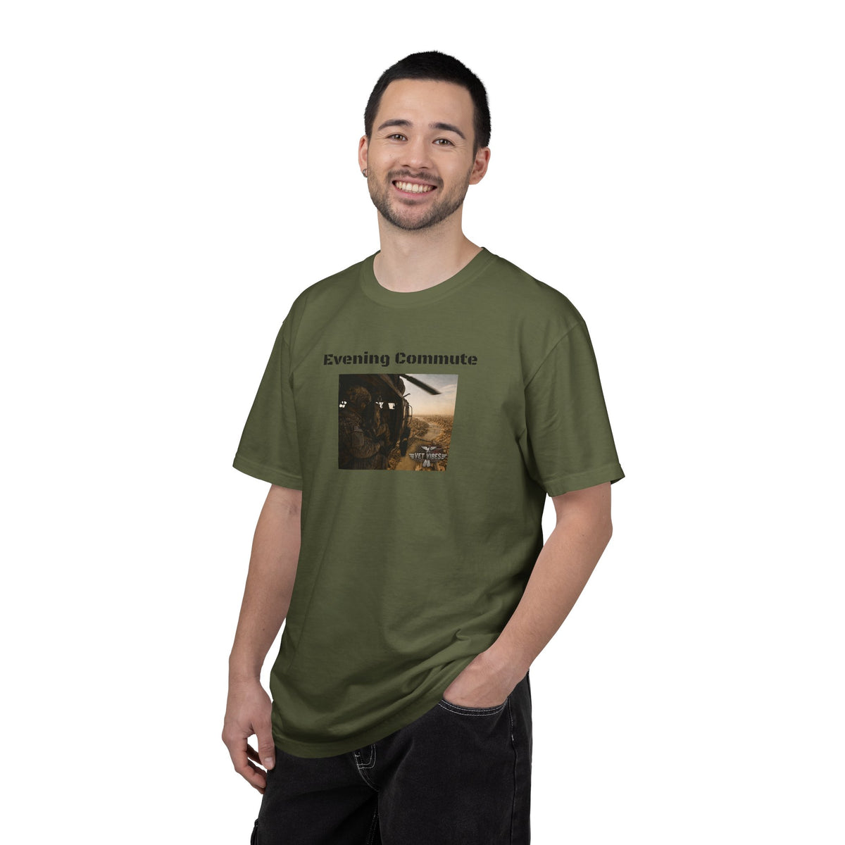 Evening Commute T-shirt | Army Helicopter ride