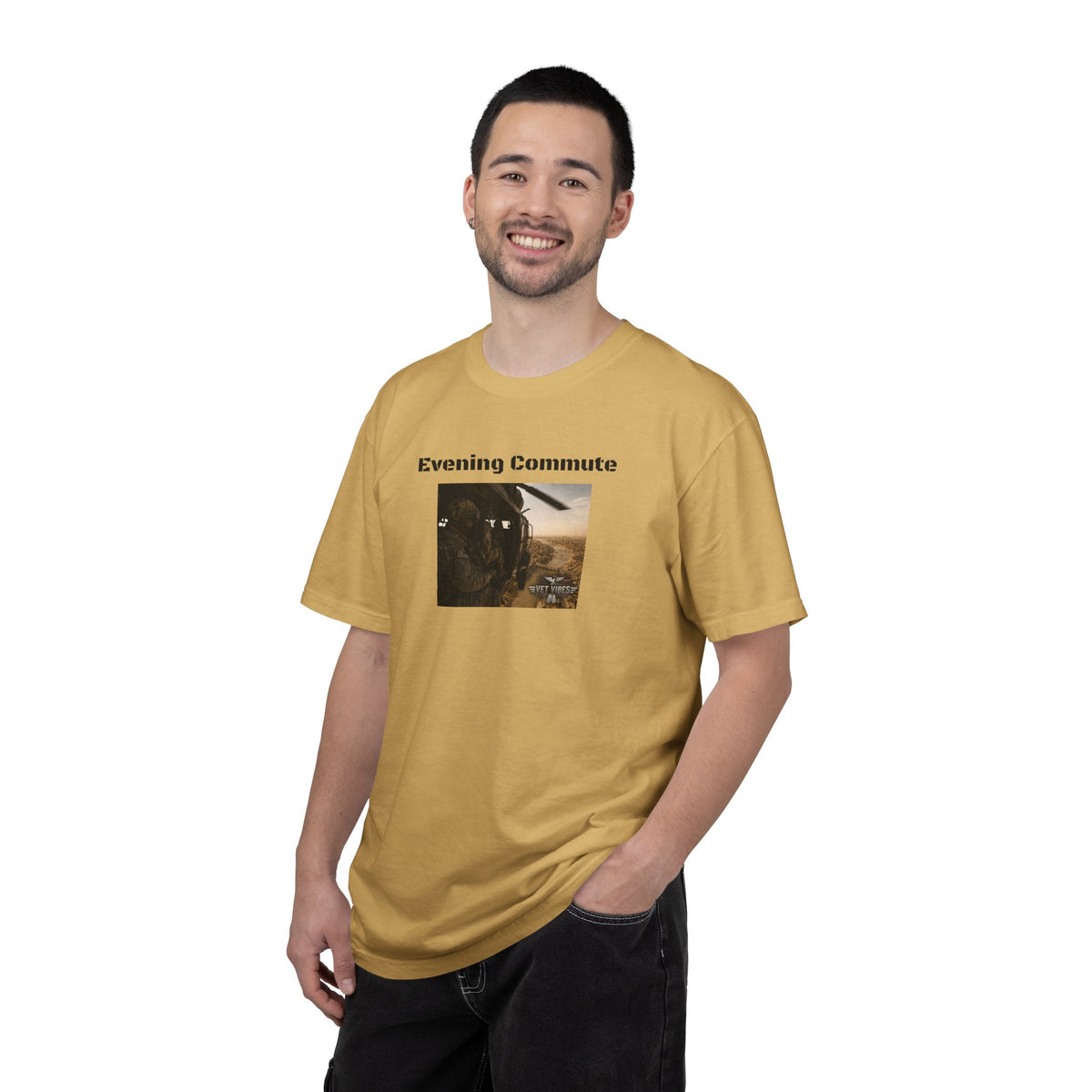 Evening Commute T-shirt | Army Helicopter ride