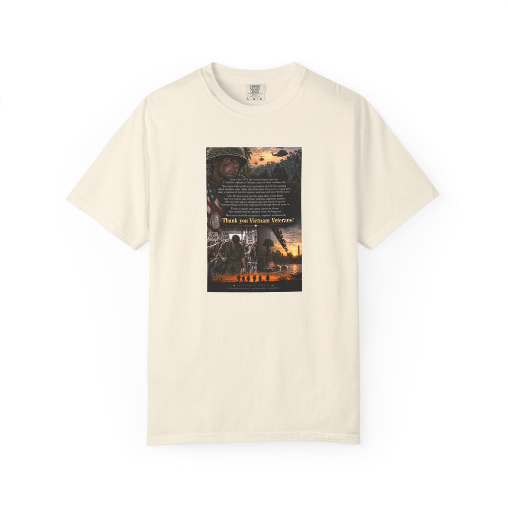 Thank You Vietnam Veteran Tribute T-shirt | Military Memorial