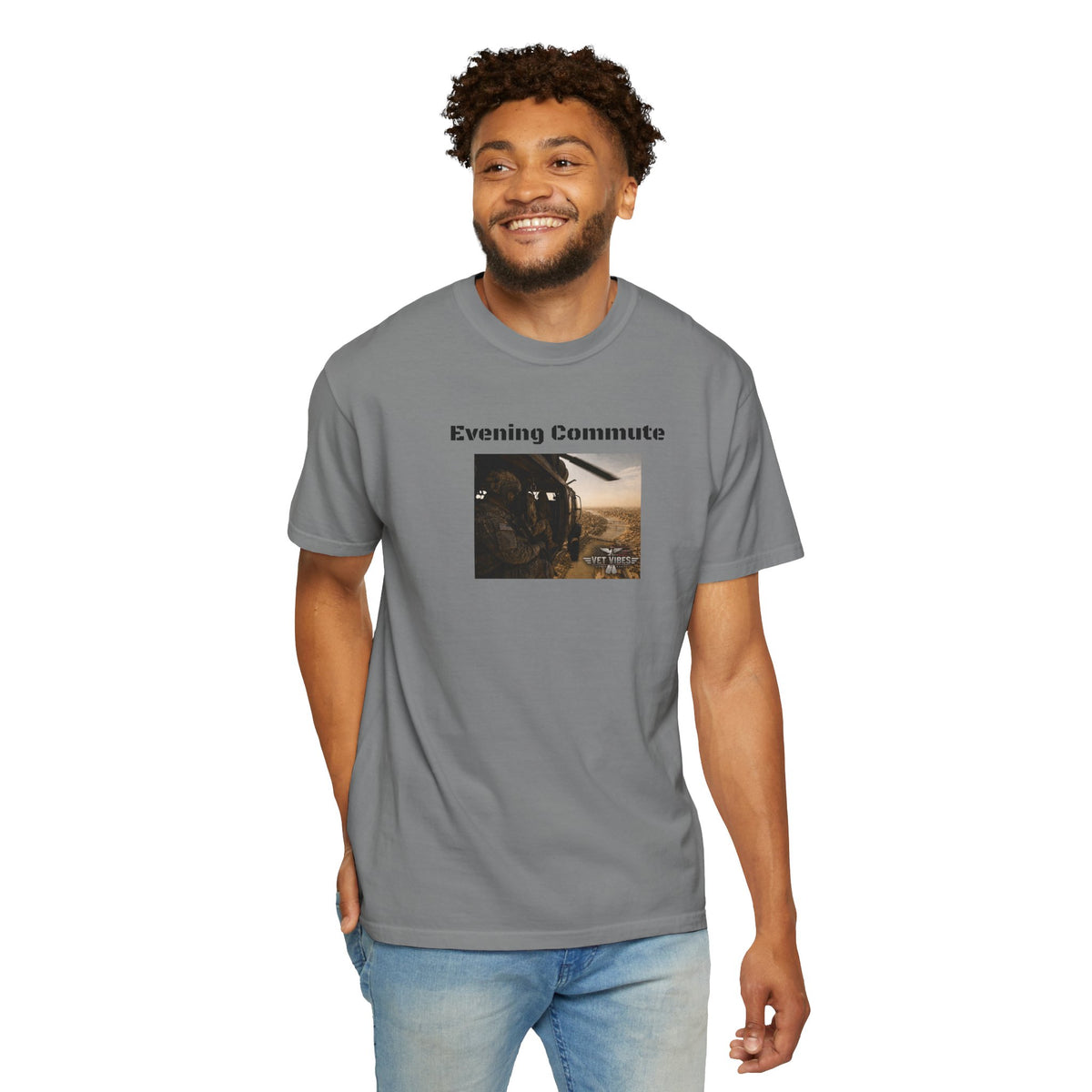 Evening Commute T-shirt | Army Helicopter ride