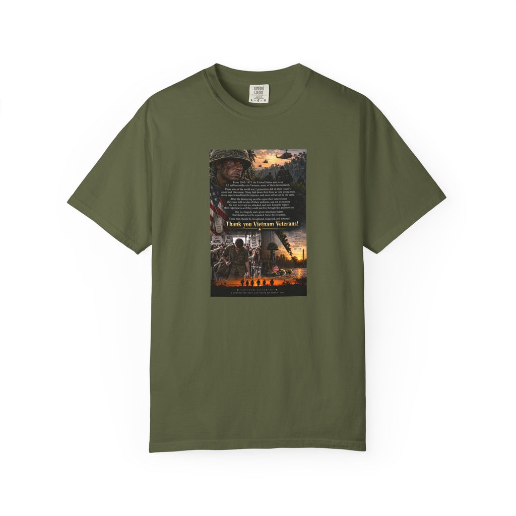 Thank You Vietnam Veteran Tribute T-shirt | Military Memorial