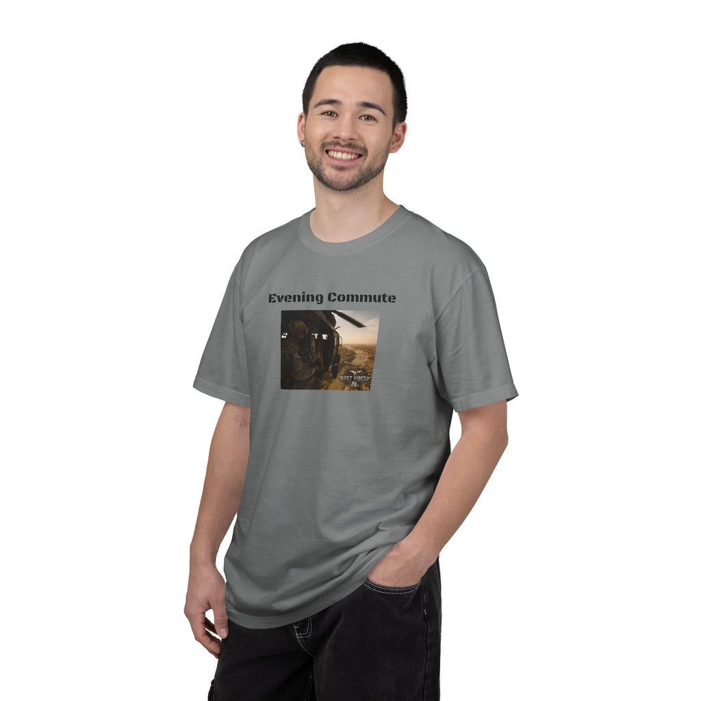 Evening Commute T-shirt | Army Helicopter ride