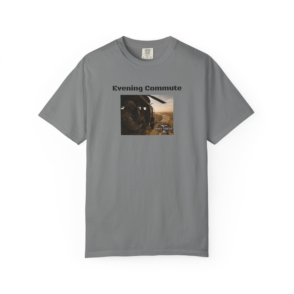 Evening Commute T-shirt | Army Helicopter ride