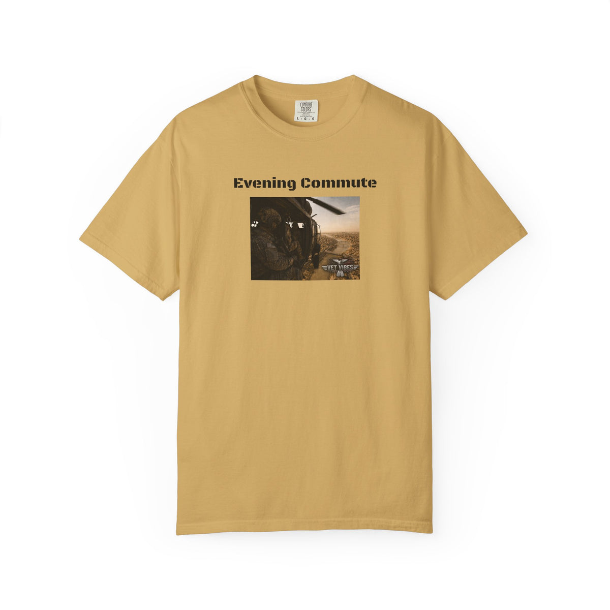 Evening Commute T-shirt | Army Helicopter ride