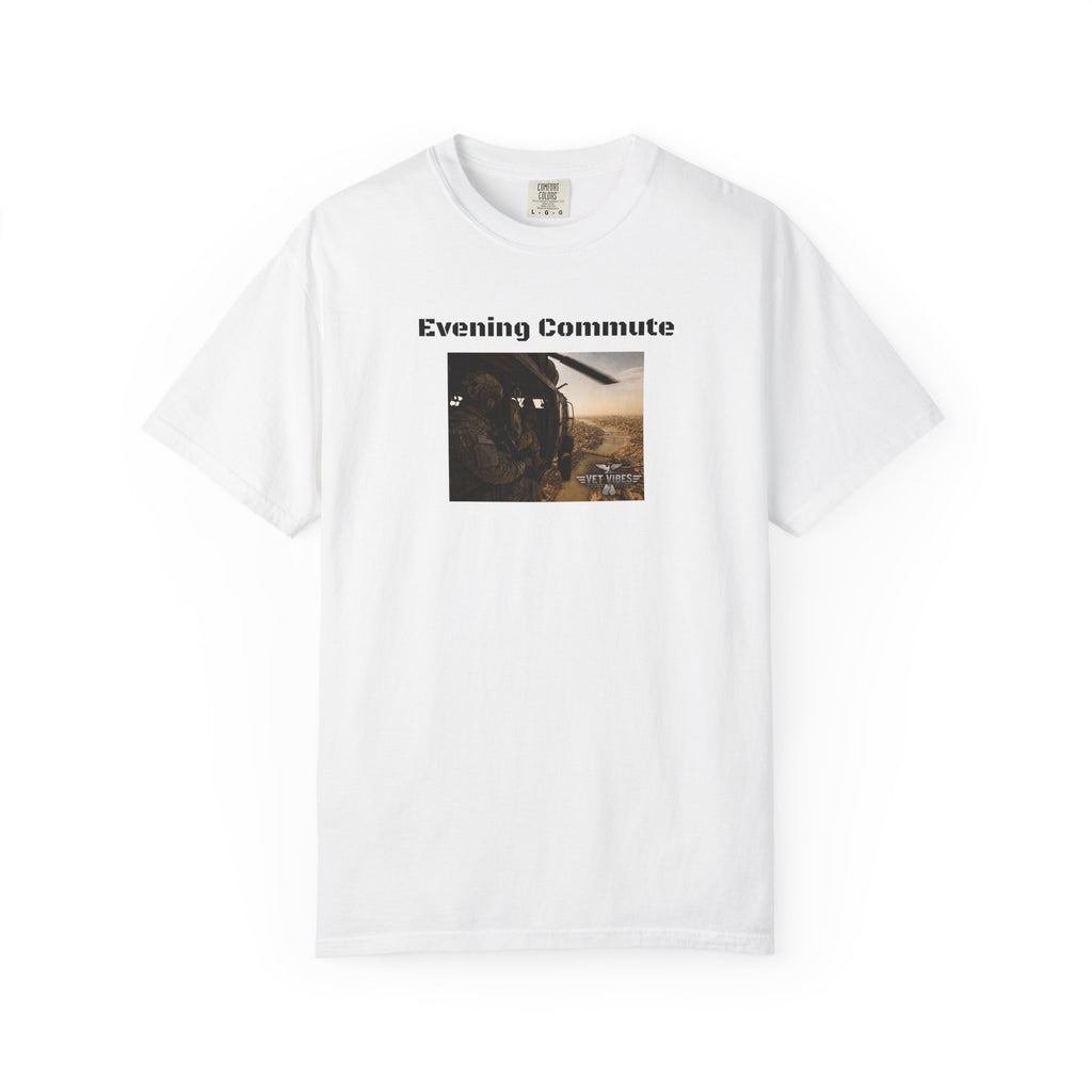 Evening Commute T-shirt | Army Helicopter ride