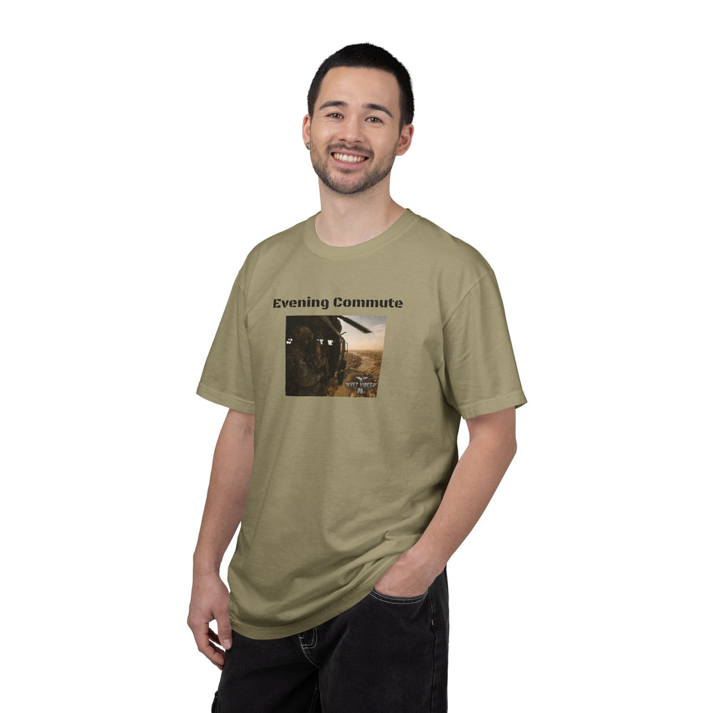 Evening Commute T-shirt | Army Helicopter ride