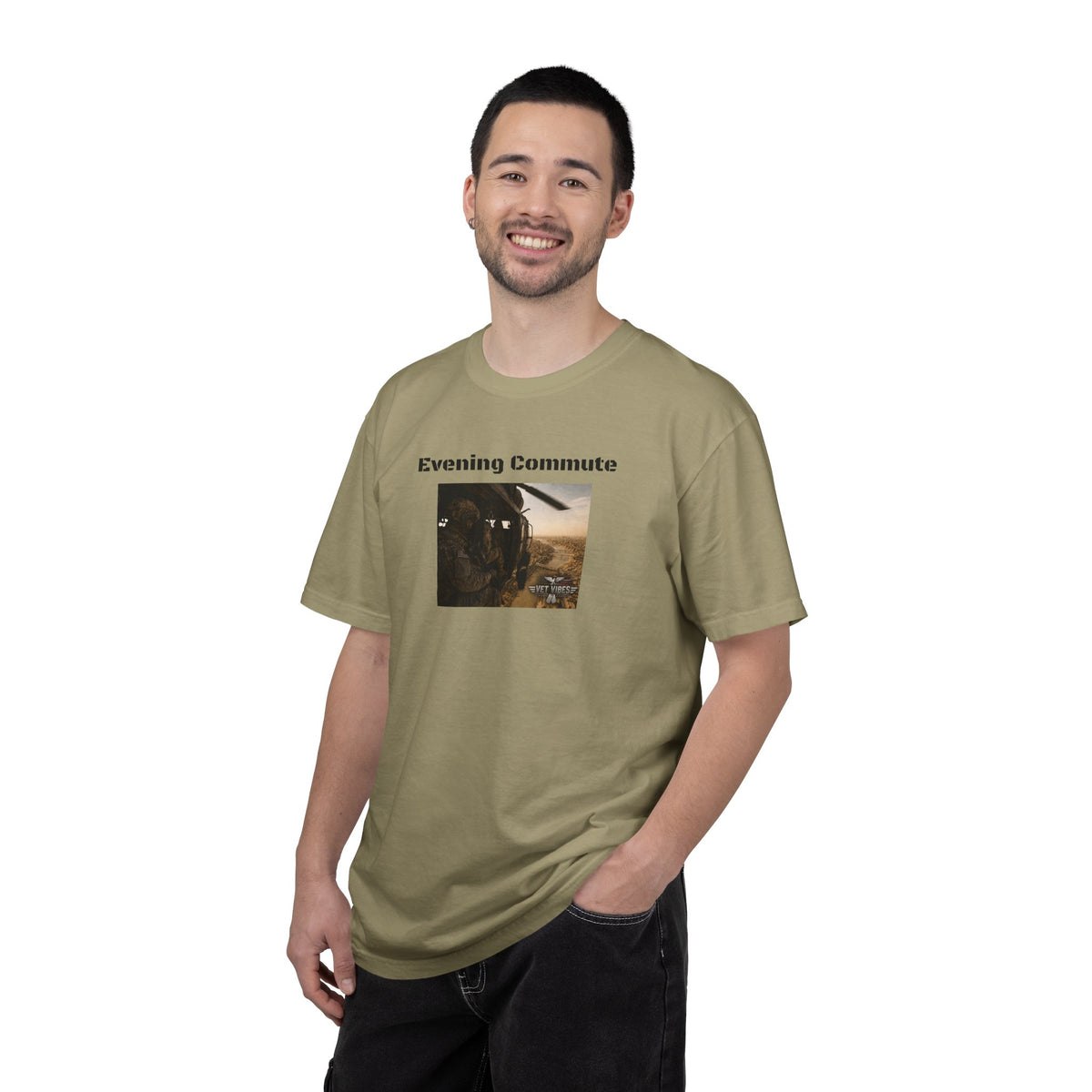 Evening Commute T-shirt | Army Helicopter ride