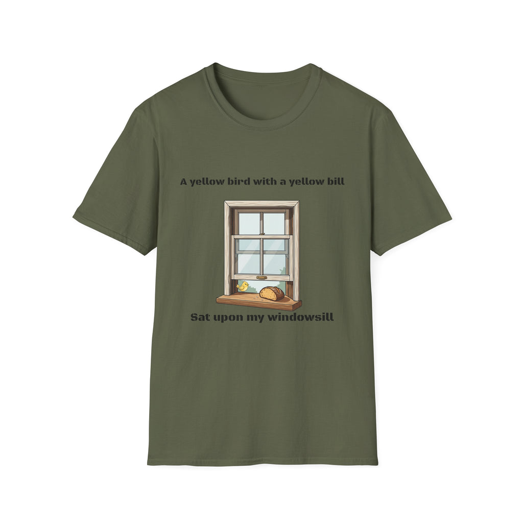 yellow bird with a yellow bill Army cadence T-Shirt military humor