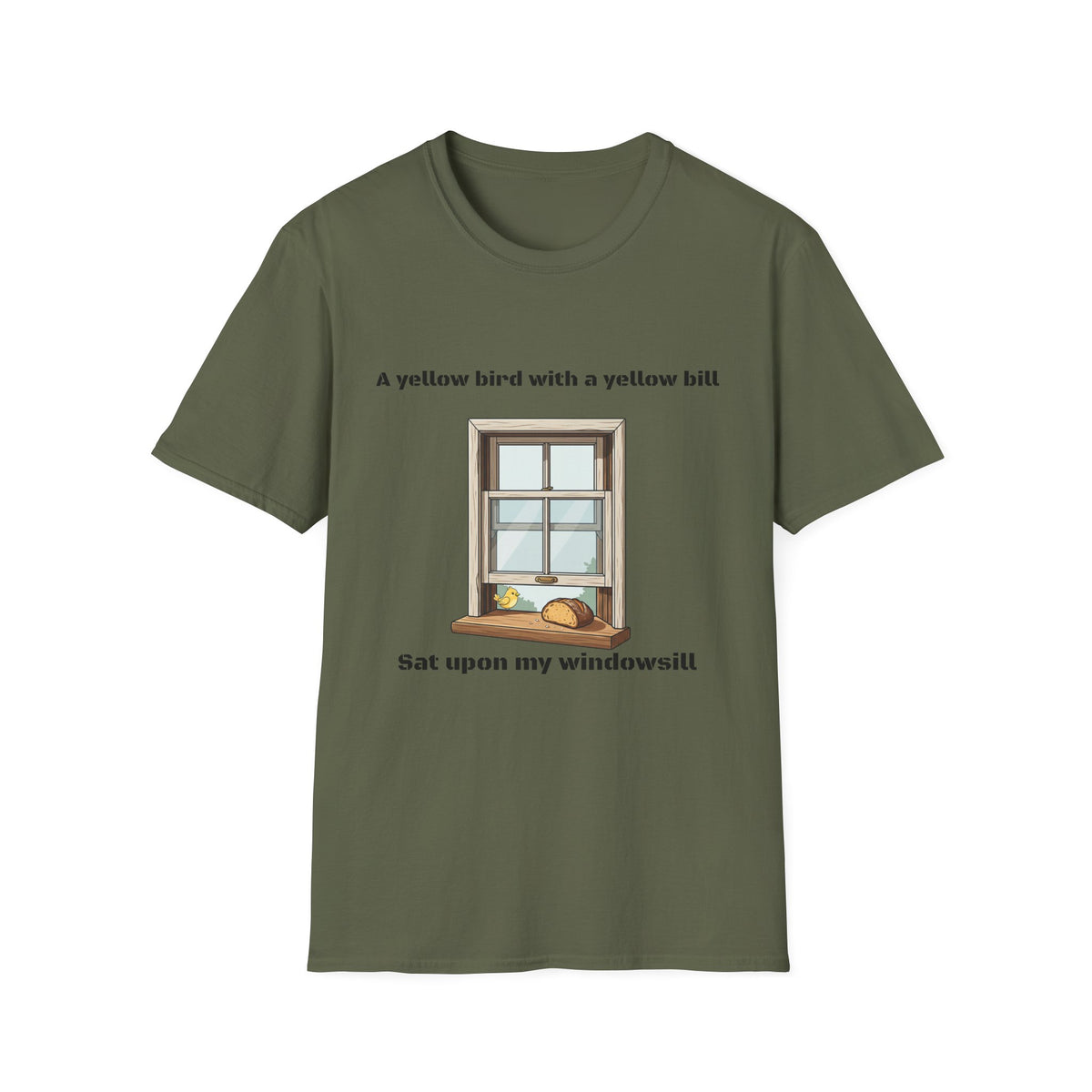 yellow bird with a yellow bill Army cadence T-Shirt military humor