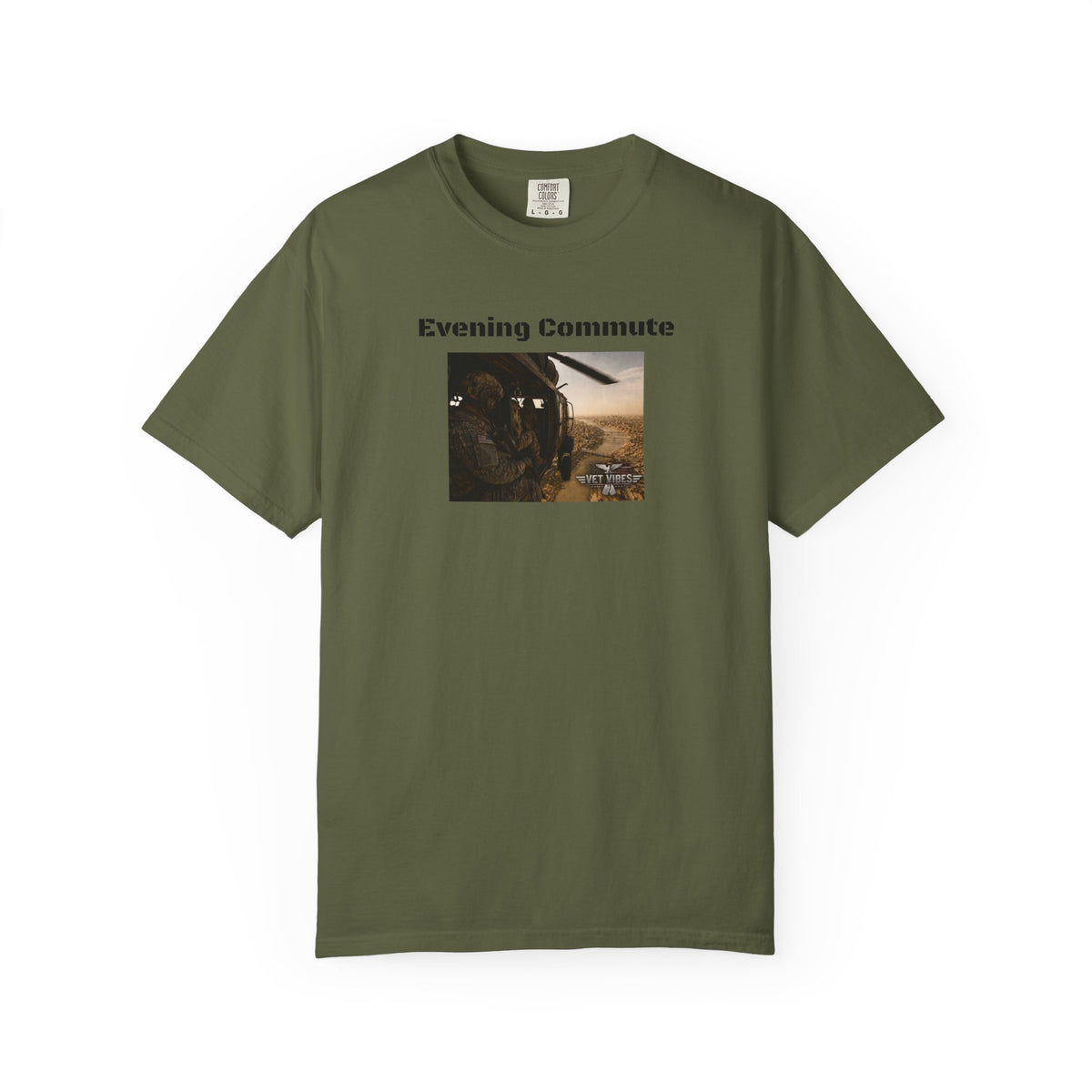 Evening Commute T-shirt | Army Helicopter ride