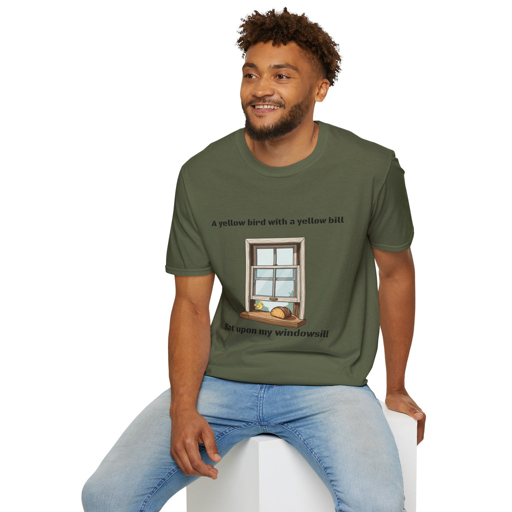 yellow bird with a yellow bill Army cadence T-Shirt military humor