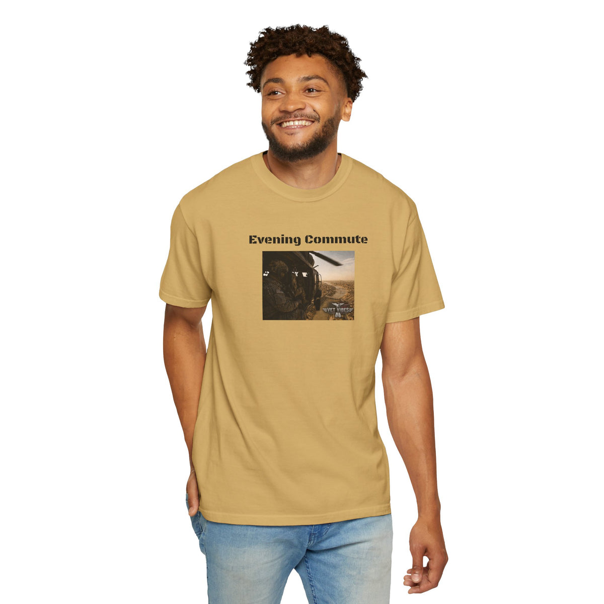 Evening Commute T-shirt | Army Helicopter ride