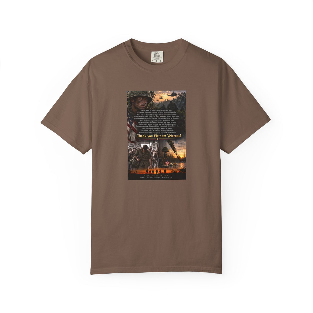 Thank You Vietnam Veteran Tribute T-shirt | Military Memorial
