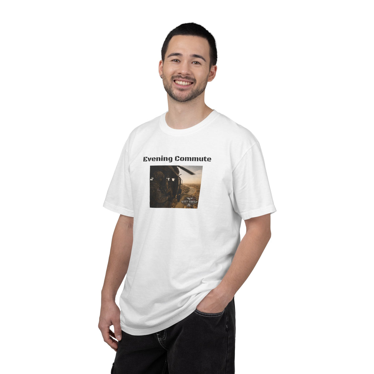 Evening Commute T-shirt | Army Helicopter ride