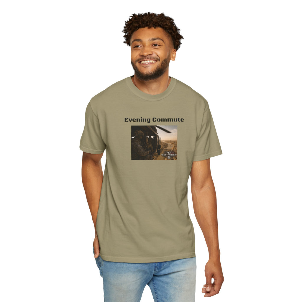 Evening Commute T-shirt | Army Helicopter ride