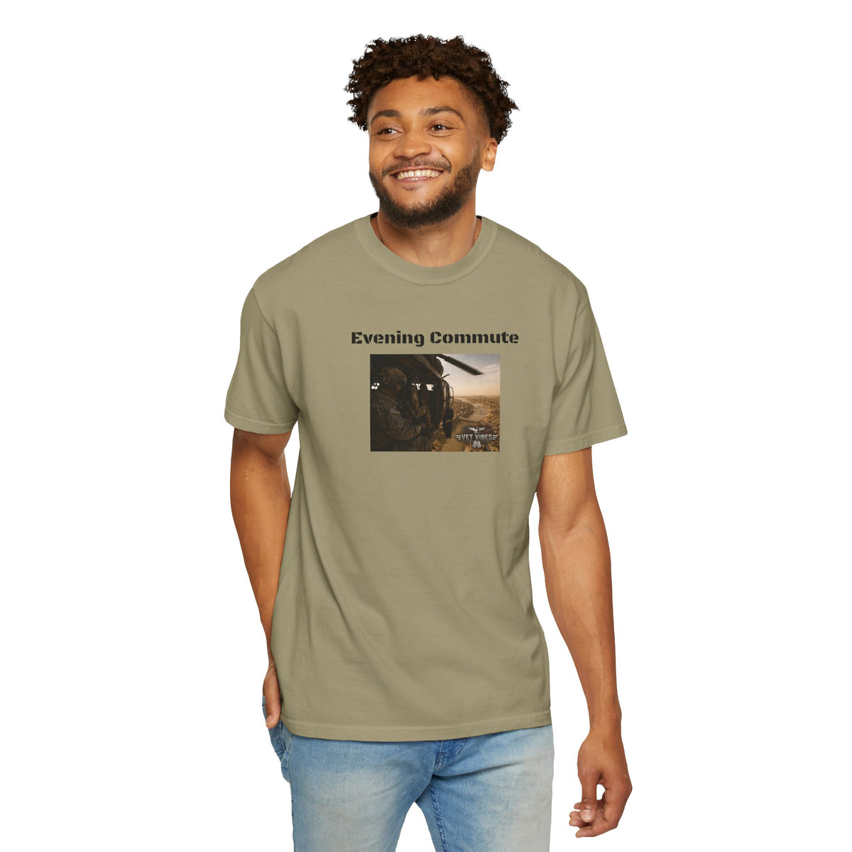 Evening Commute T-shirt | Army Helicopter ride
