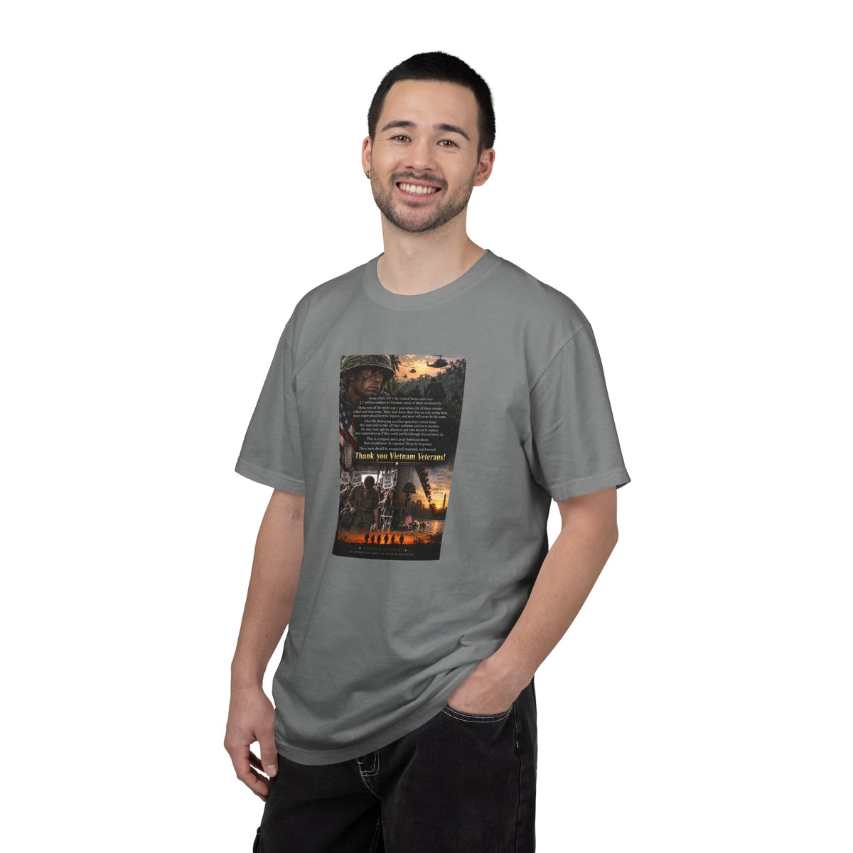 Thank You Vietnam Veteran Tribute T-shirt | Military Memorial