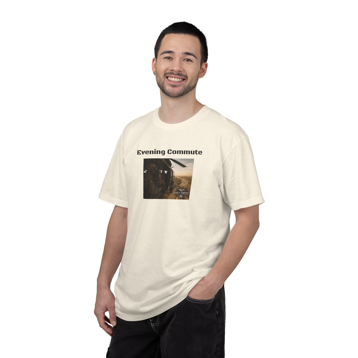 Evening Commute T-shirt | Army Helicopter ride