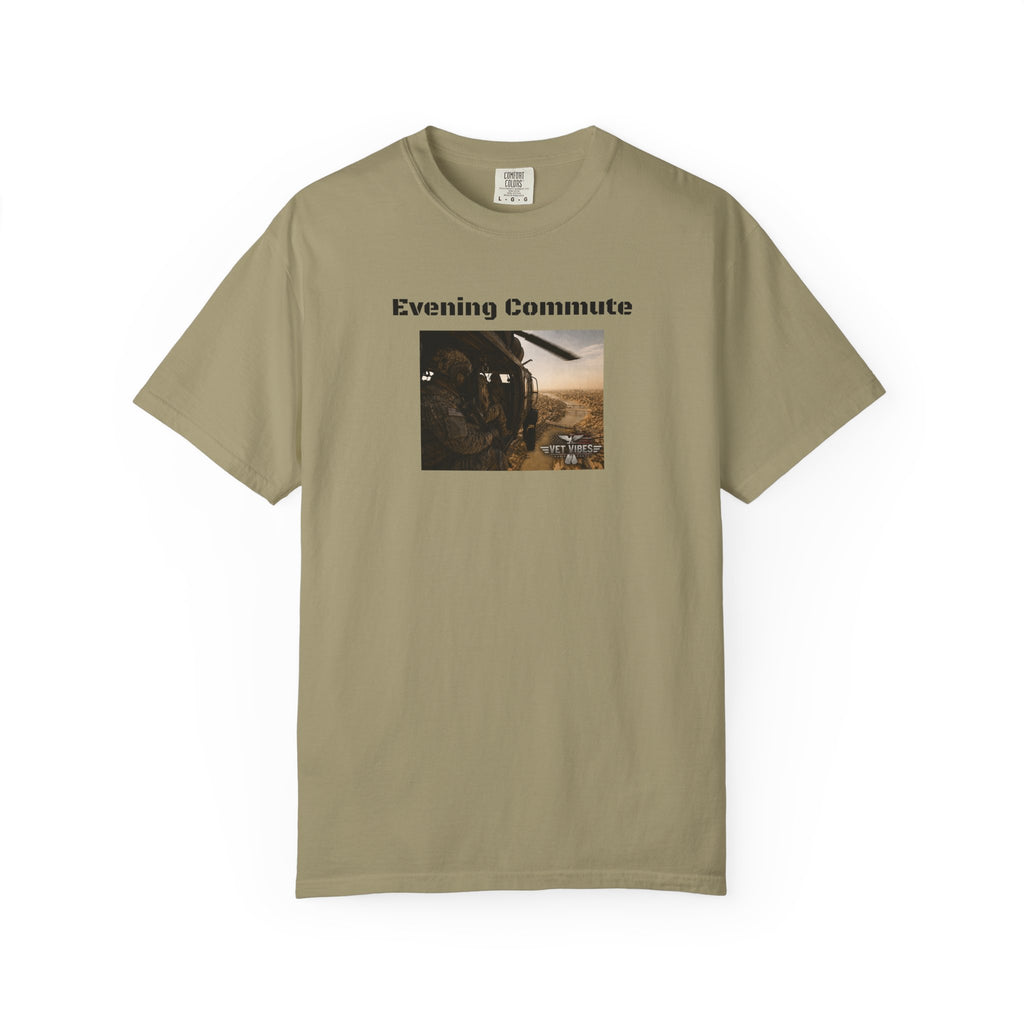 Evening Commute T-shirt | Army Helicopter ride