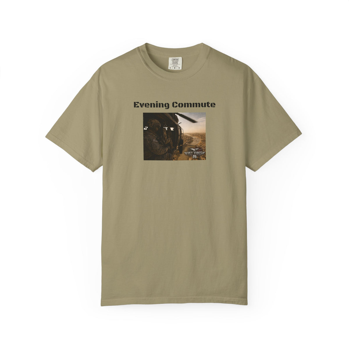 Evening Commute T-shirt | Army Helicopter ride