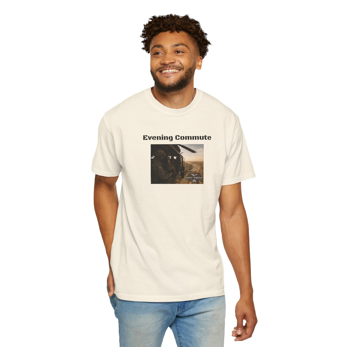 Evening Commute T-shirt | Army Helicopter ride
