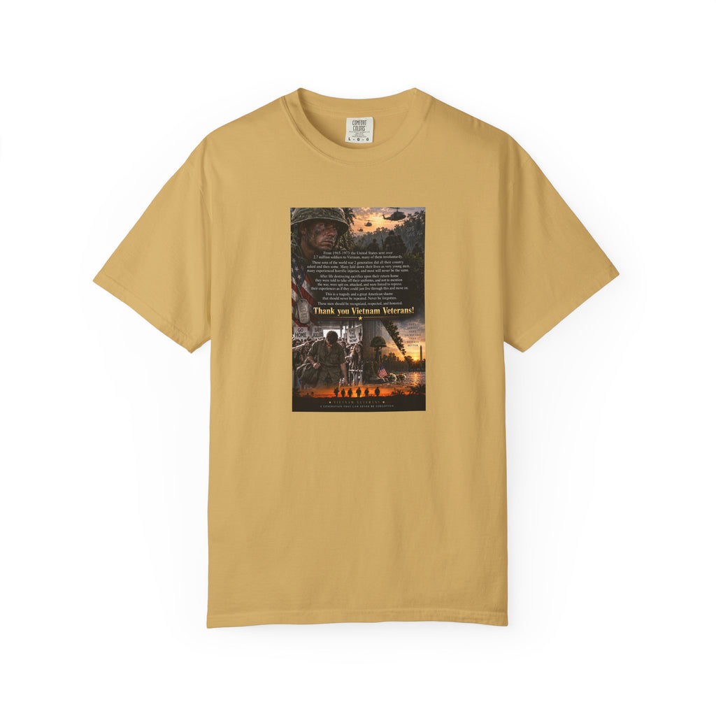 Thank You Vietnam Veteran Tribute T-shirt | Military Memorial